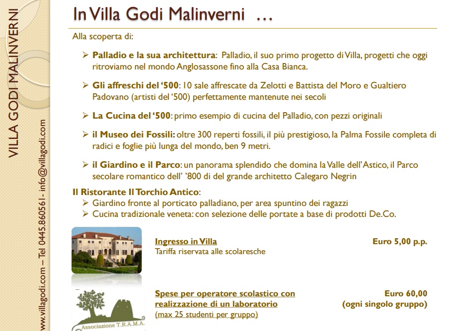 08 Ottobre 2016 Laboratori per le scuole - anno 2016-2017