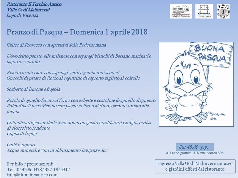 Pasqua 2018 - Villa Godi Malinverni, Il Torchio Antico