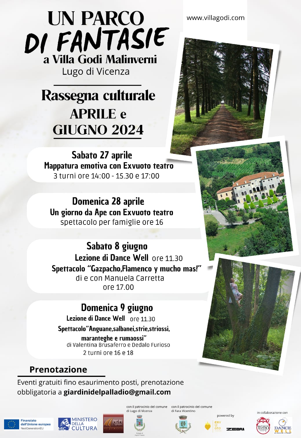 Continua la rassegna “Un parco di fantasie” – 8 e 9 giugno