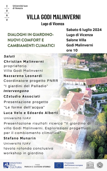 Conferenza stampa “Dialoghi in giardino. Nuovi comfort e cambiamenti climatici”